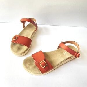 Cat & Jack Cognac Strap Sandals Kids Size 2